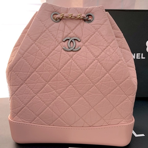 chanel gabrielle backpack pink
